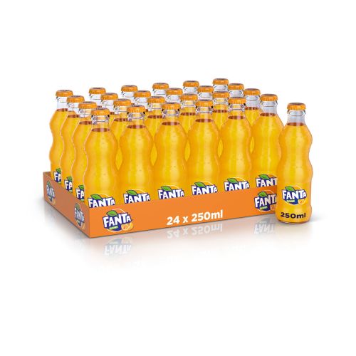 Mini Fanta orange Glass 250 Ml X 24