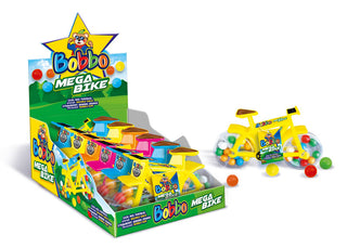 Bobbo Mega Bike bubble gum (strawberry-orangebanana) 40g X 12