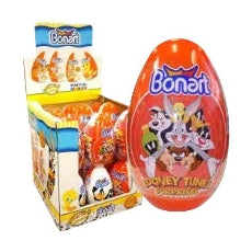 Bonart Rugby Egg w toys Looney Tunes style 44 gram X 18