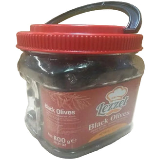 LEZZET BLACK OLIVES S SIZE  800G X 6 PCS
