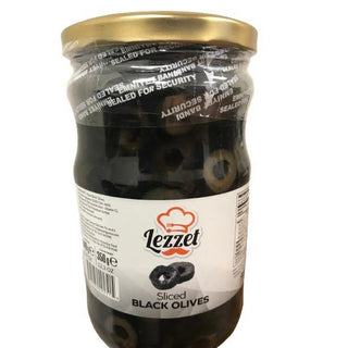 LEZZET BLACK SLICED OLIVES  (640G) 660CC X 12 PC