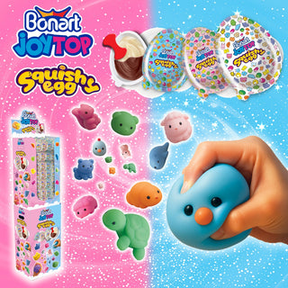 JOYTOP SQUISHY EGG WITH SURPRISE TOYS STAND 20 G (1X72)