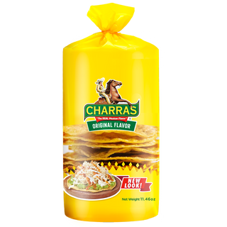 Mexican Charras Gluten-Free Yellow Corn Tostadas 11.46oz Traditional Crunch