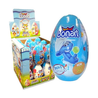Bonart Rugby Egg w toys smurf style 44 gram X 18
