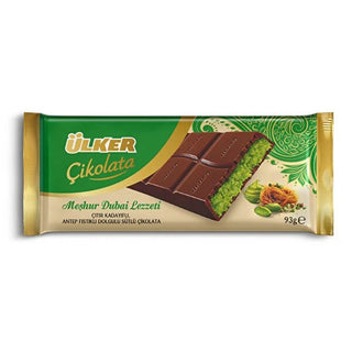 Ulker Dubai pistachio Chocolate 93 gram X 6 X 6