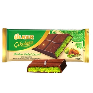 Ulker Dubai pistachio Chocolate 93 gram X 6 X 6