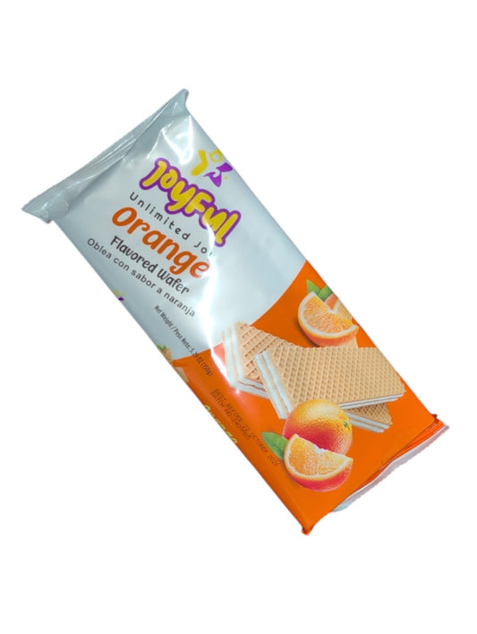 Joyful orange flavor wafer 150 gram  X 24