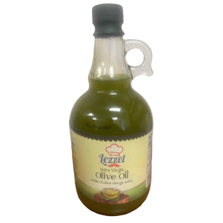 LEZZET EXTRA VIRGIN OLIVE OIL  COLD PRESSED GLASS BOTTLE 1  LT X 12 PC