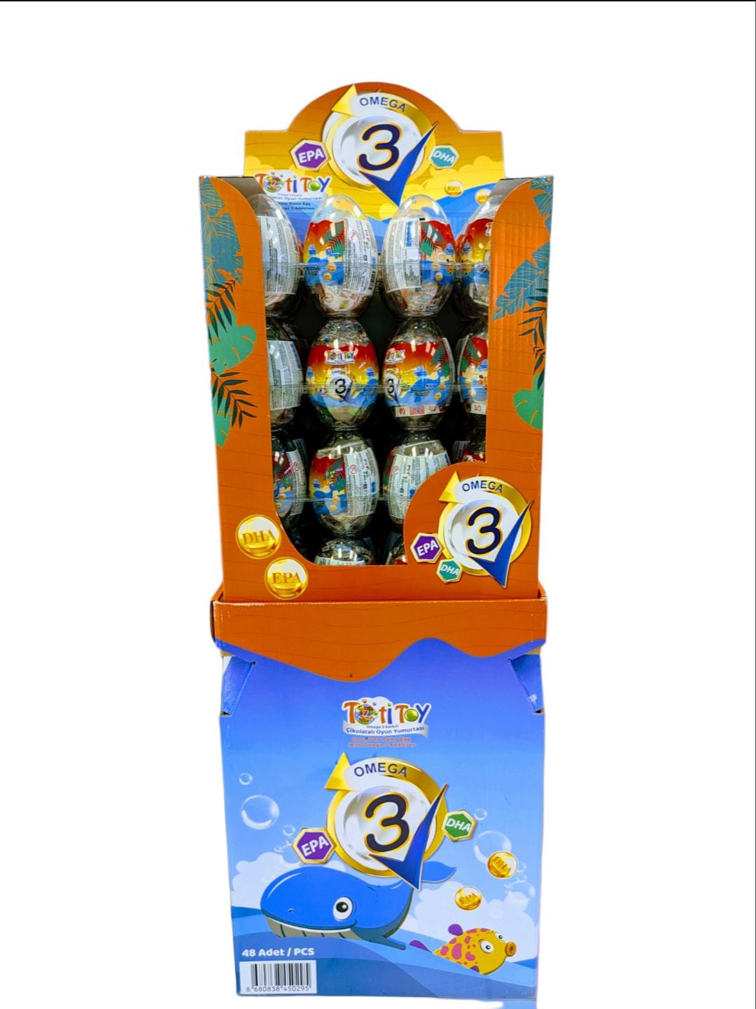 Omega 3 display eggs