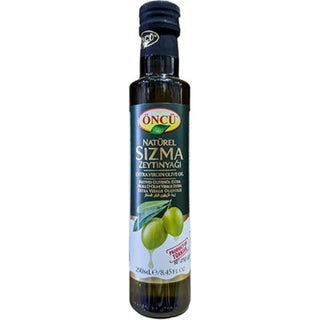 ONCU NATURAL EXTRA VIRGIN  OLIVE OIL (GLASS) 250 ML X 12 PC