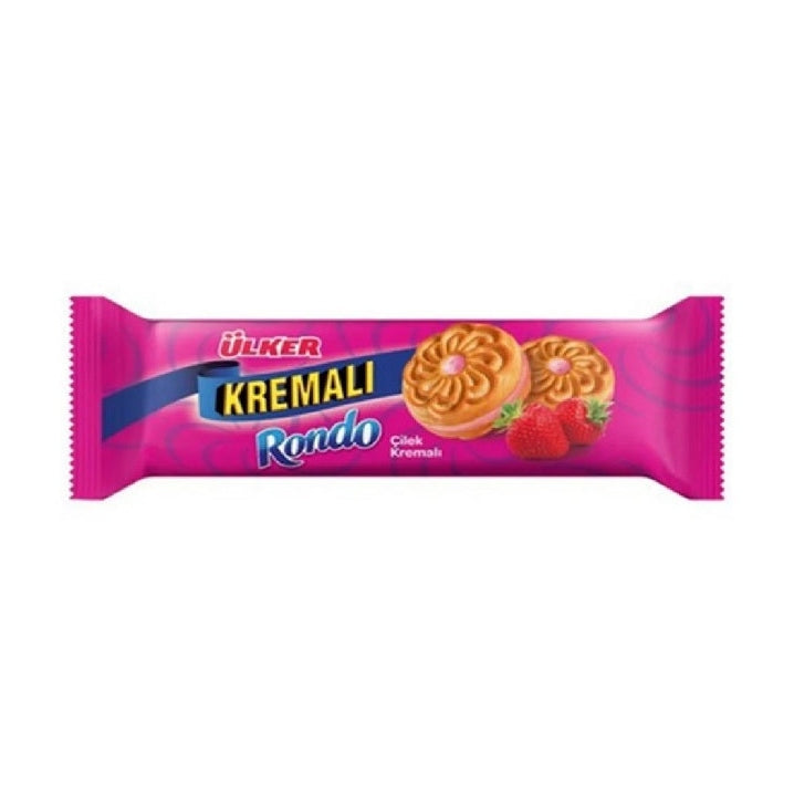 Ulker Rondo Strawberry Cream Biscuit 61 Gr X 24 – MoonStar Food LLC