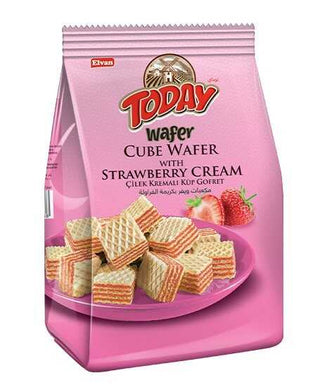 Elvan Today Cube wafer strawberry 200 gram X 12